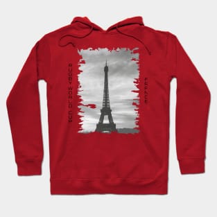 Eiffel tower rugby design Hoodie